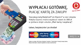 Małpka Express wprowadziła usługę Cashback BIZNES, Handel - Od początku listopada, klienci ogólnopolskiej sieci sklepów Małpka Express mogą skorzystać z możliwości wypłacenia gotówki podczas codziennych zakupów. Usługa Cashback została wprowadzona do wszystkich sklepów należących do sieci.