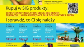 Wakacyjna akcja SIG z nagrodami BIZNES, Handel - Firma SIG przygotowała akcję promocyjną z atrakcyjnymi nagrodami. Na uczestników czekają m.in. wakacyjne vouchery. Promocja potrwa do końca czerwca 2017 roku.