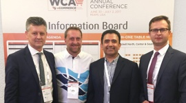 OEX na pierwszej globalnej konferencji WCA dedykowanej logistyce e-commerce BIZNES, Handel - Na początku lipca 2017 roku w Miami odbyło się pierwsze spotkanie najważniejszych graczy z rynku logistyki dla e-handlu, zorganizowane przez globalną sieć WCA E-commerce. E-Logistics z Grupy OEX to jedyna firma z Polski, która uczestniczyła w konferencji.