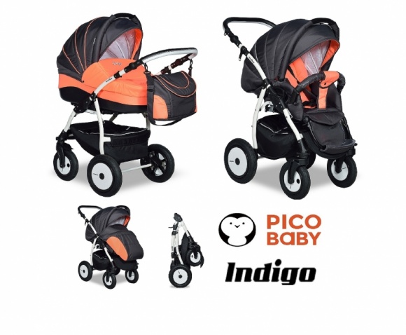 NOWOŚĆ! Wózek Indigo Carbon Orange 2w1 – lekkość i niezawodność od Pico Baby