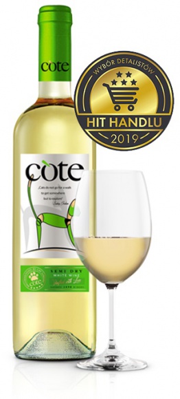 Wino Cote White Semi Dry – najczęściej kupowanym winem stołowym półwytrawnym