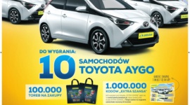 Wielka loteria urodzinowa Lewiatana BIZNES, Handel - Polska Sieć Handlowa Lewiatan z okazji 25-lecia organizuje dla swoich klientów loterię urodzinową. Na zwycięzców czeka 10 samochodów osobowych Toyota oraz 100 tys. toreb na zakupy.