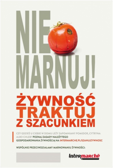 "Nie marnuj. Żywność traktuj z szacunkiem" – kampania edukacyjna Intermarché